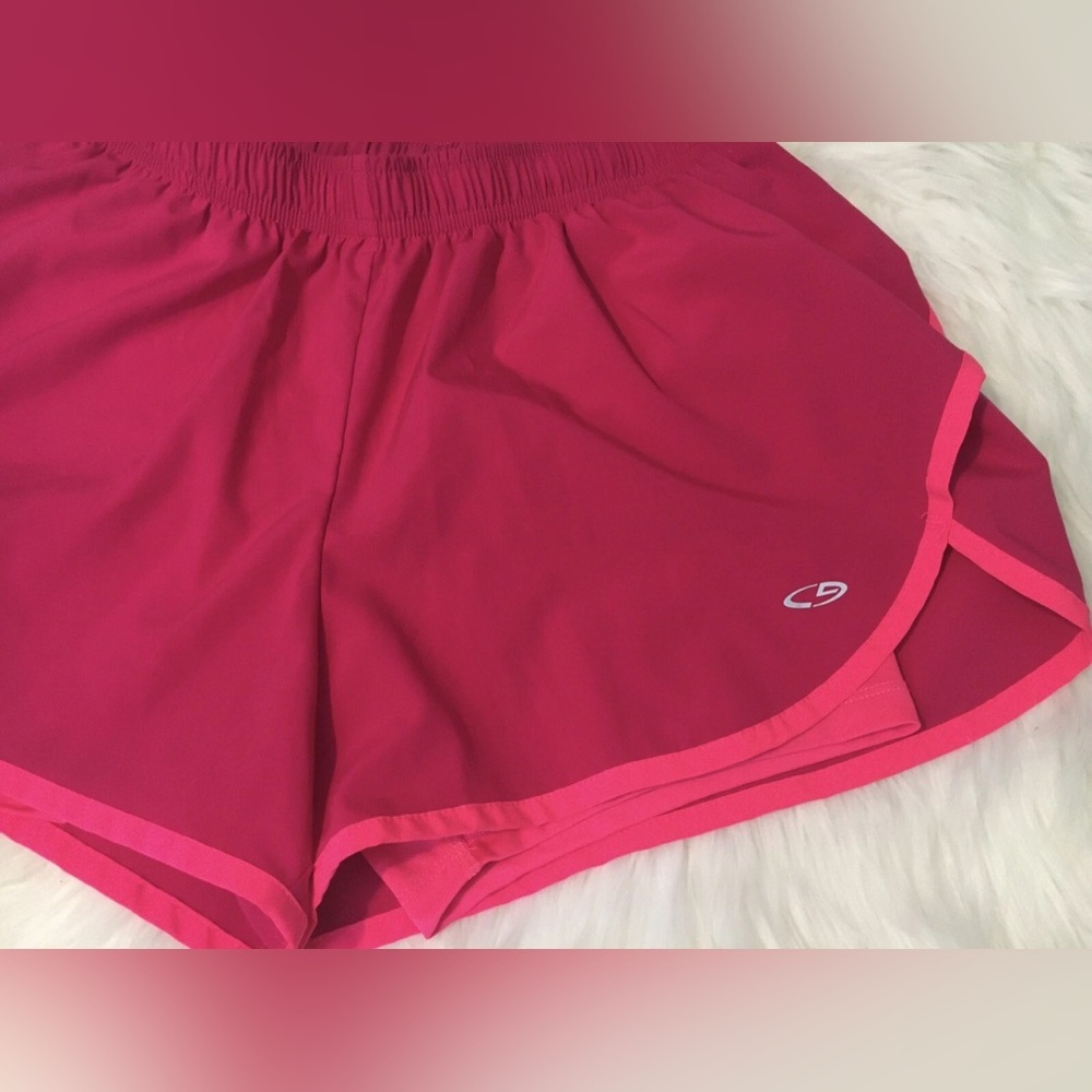 Womens Champion Duo Dry Workout Active Shorts Size Medium Pink - Picture 2 of 6